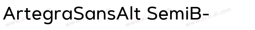 ArtegraSansAlt SemiB字体转换